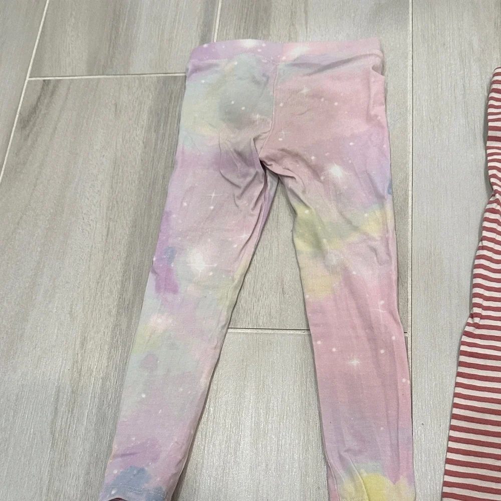 H&M 3T 4T Kids Leggings Set - Pink, Red, Multicolor - Picture 9 of 16